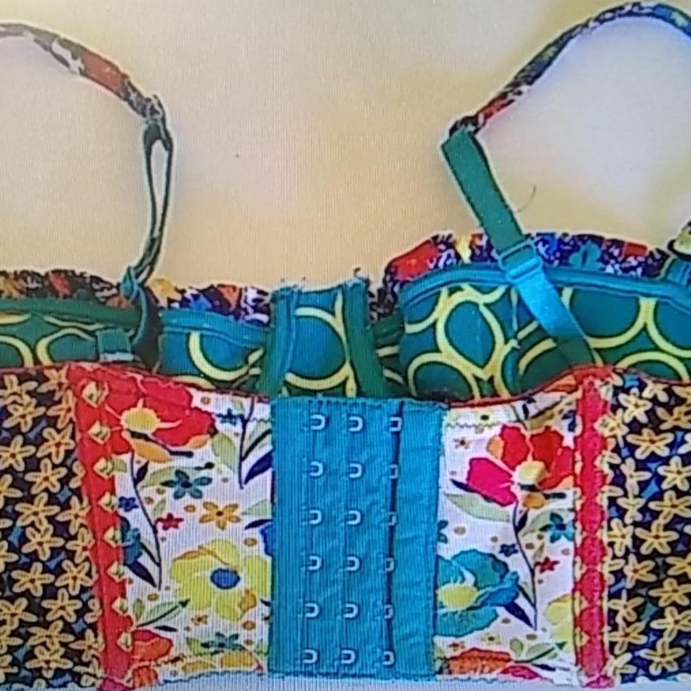 Anthropologie Pinkerton Boho print bra 32C
